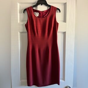 Hugo Buscati Vintage Burgundy Silk Mini Dress